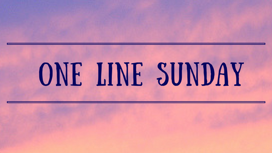 one line sunday banner