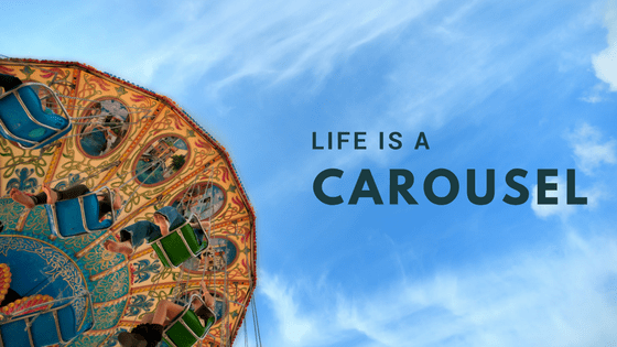 carousel and blue sky