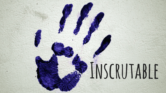 Inscrutable handprint