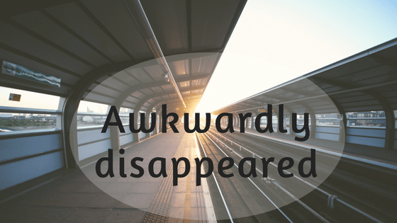 sunset in train station