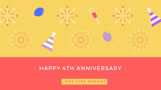 one line sunday anniversary
