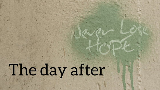 never lose hope on wall