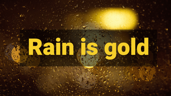 rain is gold