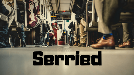 people sitting in public transport