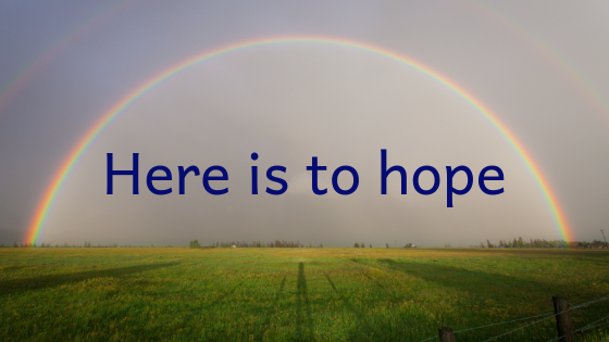 rainbow in the horizon