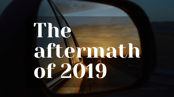 horizon in car side window