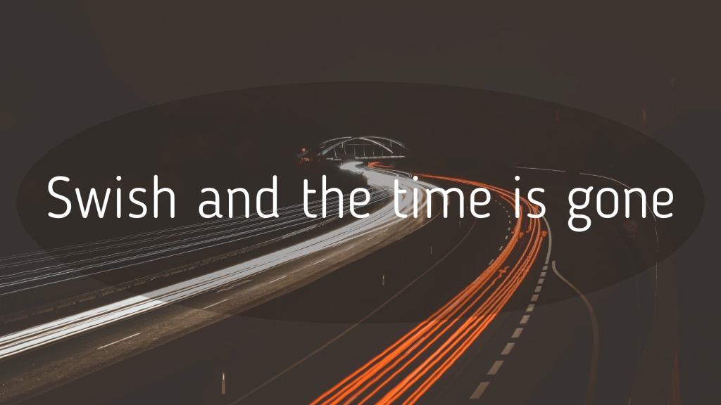 speed lines of a road