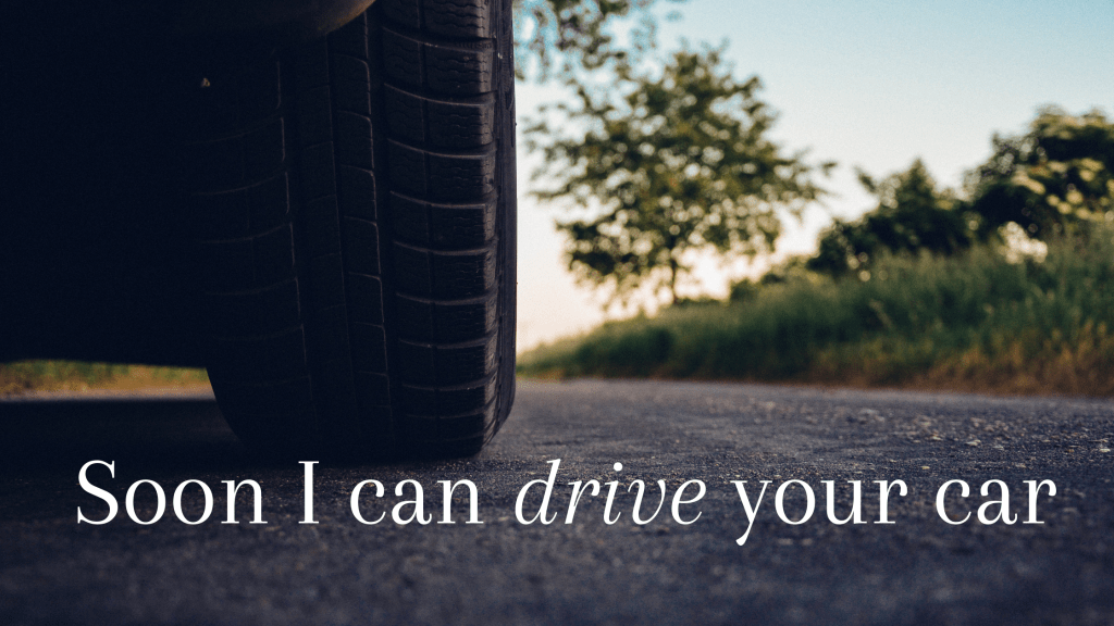 car tire on the road